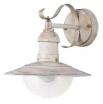 8681 Kinkiet Oslo E27/60W IP44 antyczny biały 230V, 50Hz