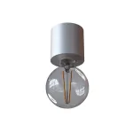 MINIMAL A1 stropowy max.1x60W, E27, 230V, srebrny aluminiowy (mat struktura) RAL 9006