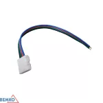ZŁĄCZKA LED Z PRZEWODEM 1-STRONNA 10MM 5050 RGB