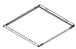 Zestaw do montażu w suficie systemowym ARMSTRONG® Q-CLIP F 600x600 /biała 9010ab