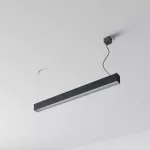 CLEOLine-1 854mm wisząca DIRECT, Micro Pryzma, LED PHILIPS LV 20W/3300lm/940/TD/CAS, 230V, czarny głęboki (mat struktura) RAL 9005