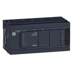 Modicon M241, sterownik, RJ45, 24 wejść, 4 wyjścia tranzystorowe PNP, 12 wyjść przekaźnikowych, 100...240 VAC