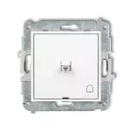 ICON Mechanizm łącznika zwierny dzwonek w stylu amerykańskim biały mat