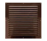 osłona wentylacyjna ze stali 250x250 mm z siatką, brązowa