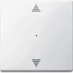 KNX klawisz do 1-kr. modułu przyciskowego biały połysk System M z ozn. strzałek