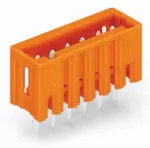 Wtyk THT Pin lutowniczy 1,0 x 1,0 mm konstrukcja prosta, pomarańczowy 734-235