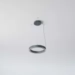 ALFREDO 525/U wisząca DIRECT LED PHILIPS LV 31,5W/5000lm/3000K/TD, 230V, czarny głęboki (mat struktura) RAL 9005