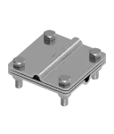 [NI V2A] Złącze uniwersalne drut Ø8 / drut Ø8 80x80mm