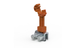 [OC/RAL 8004] Uchwyt do drutu „na felc” z plastikiem