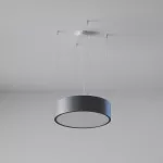 ABA PRO 340 wisząca LED 11W/2193lm/840, 230V, szary grafitowy (mat struktura) RAL 7024