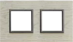 DANTE Ekskluzywne Ramka 2x WHITE OAK + biały