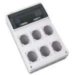 Obudowa z tworzywa seria M-BOX 13 modułów pokrywa z 6 perforacjami IP65 (506x330x150)