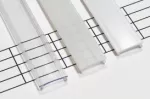 Klosz do profilu LED BASIC wciskany 202cm PVC Transparentny