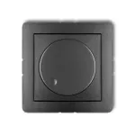 DECO Mechanizm elektronicznego regulatora oświetlenia przyciskowo-obrotowego do lamp LED grafitowy