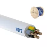 YDYżo 450/750 4x6 biały Kabel elektroenergetyczny, instalacyjny, wielożyłowy z izolacją PVC