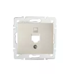 DOMO 02-1399-003 kr Adapter gniazdo komputerowe pojedyncze 1xRJ45