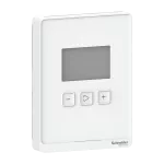 SLA, zadajnik z czujnikiem temp, wyświetlacz LCD i przyciski, 0-10V/4-20mA, biały