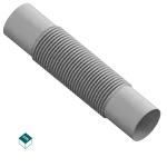ZCL / Złączka Elastyczna PVC-U Szara 40 (30 szt/op.)