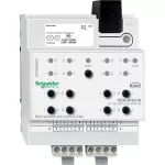 KNX aktor roletowo-żaluzjowy REG-K 4x 10 A jasnoszary z uruchomieniem ręcznym