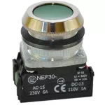 PROMET Przycisk NEF30-K2X/W3 zielony