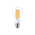 Żarówka LED Philips MASTER klasa A 4W zamiennik 60W 840lm ściemnialna 2700K LEDBulb D 4-60W E27 827 A60 CL G UE Szkło przezroczyste 5 lat gwar
