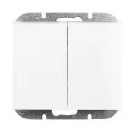 Łącznik p/t świecznikowy Onyx, 10A, 250V, WP-2O, biały