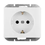 Gniazdo pojedyncze p/t 2P+Z Schuko Onyx, 16A, 250V, PT-17O, biały