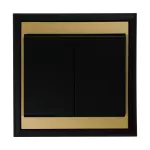 Łącznik p/t świecznikowy Luna, 10A, 250V, WP-2L, czarny/złoty
