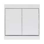 Łącznik p/t świecznikowy Luna, 10A, 250V, WP-2L, biały