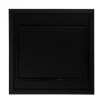 Gniazdo pojedyncze p/t 2P+Z, Schuko, bryzgoszczelne z klapką Luna, 16A, 250V, PT-17LH, czarny
