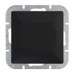 Łącznik krzyżowy p/t z podświetleniem Pearl, WP-8P/S, czarny
