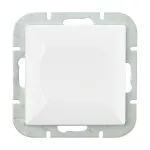 Łącznik krzyżowy p/t z podświetleniem Pearl, WP-8P/S, biały