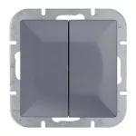 Łącznik roletowy p/t Pearl, 10A, 250V, WP-10P, antracyt