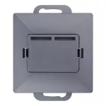 Płytka czołowa + 2xRJ45 Pearl, PC+ARJ45/P2, antracyt