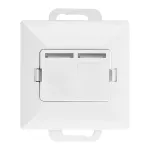 Płytka czołowa + 2xRJ45 Pearl, PC+ARJ45/P2, biały
