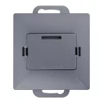 Płytka czołowa + 1xRJ45 Pearl, PC+ARJ45/P1, antracyt