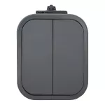 Łącznik n/t świecznikowy B2, 10A, 250V, IP54, WNT-2B2, szary