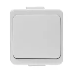 Łącznik zwierny n/t 10A, 250V, światło/dzwonek IP44, SMART, biały