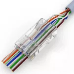 Wtyk RJ45 kat. 6 UTP przelotowy op. 100szt.
