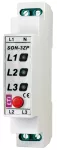 SON-3 ZP Sygnalizator obecności napięcia z przyciskiem (3 x czerwona LED)