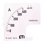 E72 400A Skala wymienna do amperomierza EQ72 - 400A