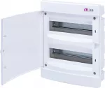 ECM24PO-s Obudowa podtynkowa 2 rzędy po 12 mod. drzwi białe