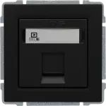 KOS 66 Gniazdo komputerowe poj. RJ45 (wkład MOLEX), bez ramki, CZARNY