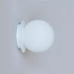 COTTON kinkiet fi160 max.1x4,8W, G9, 230V, biały sygnałowy (mat) RAL 9003
