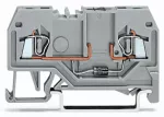Złączka do zabudowy elementów 2-przewodowe, szara 279-915/281-411