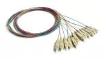 Pigtail SC OM3 MM 1,5m 12-kolorowy LSZH, 0,9mm Easy Strip