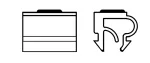 Uniwersalny uchwyt natykowy I-LINE (komplet 2 szt)