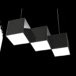 Oprawa NOISE STEPS LED zw ED 1000lm/830 PLX czarny połysk 13 W