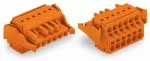 2-przewodowe gniazdo Push-in CAGE CLAMP®, pomarańczowa 231-2302/037-000
