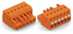 1-przewodowe gniazdo przycisk Push-in CAGE CLAMP®, pomarańczowa 2231-322/026-000